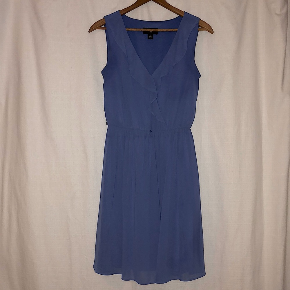 Blue sleeveless dress